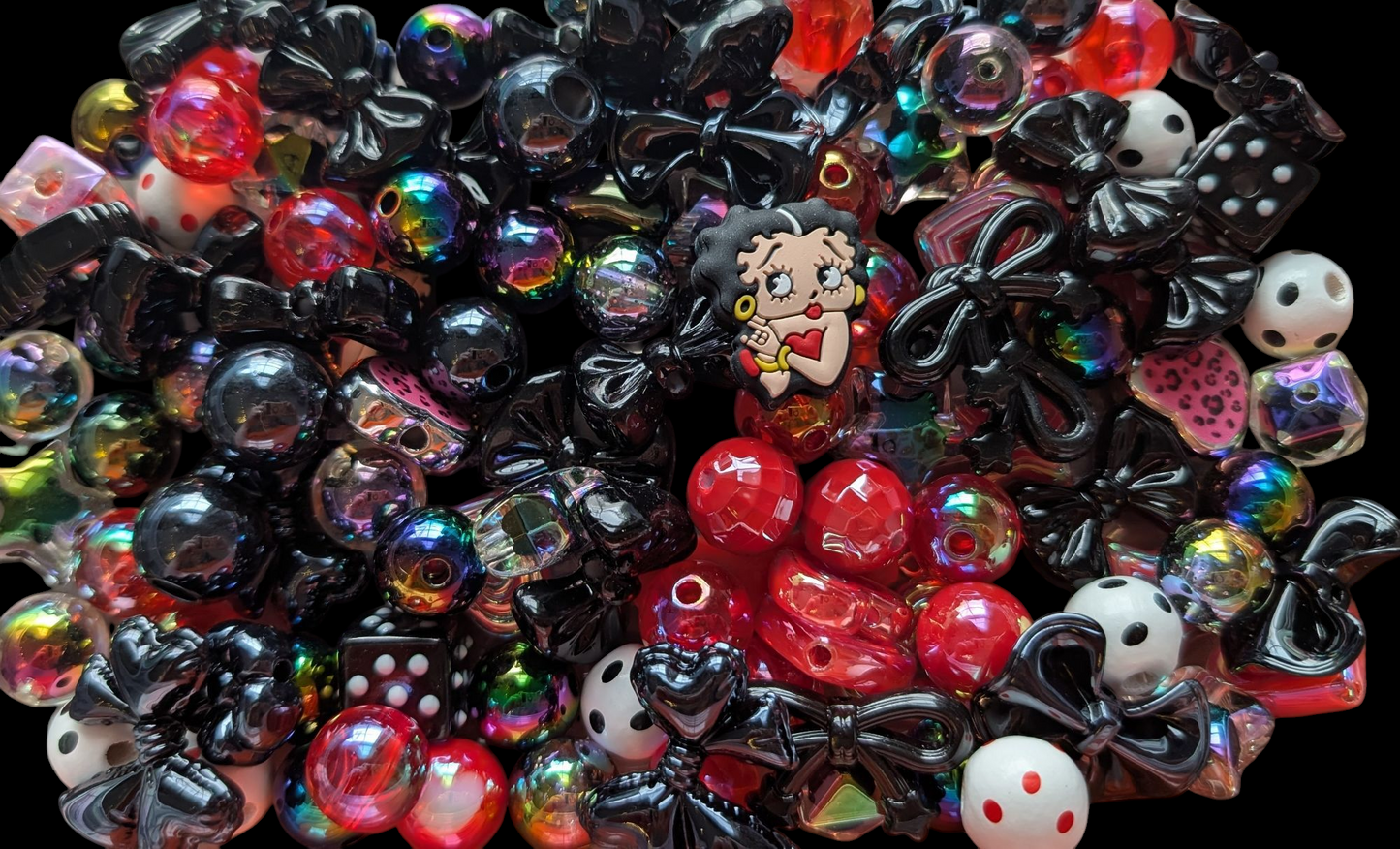 Betty Bop Inspired Bead Mix
