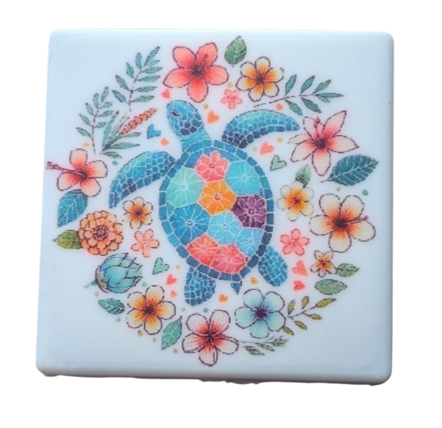 Turtle with Flowers
