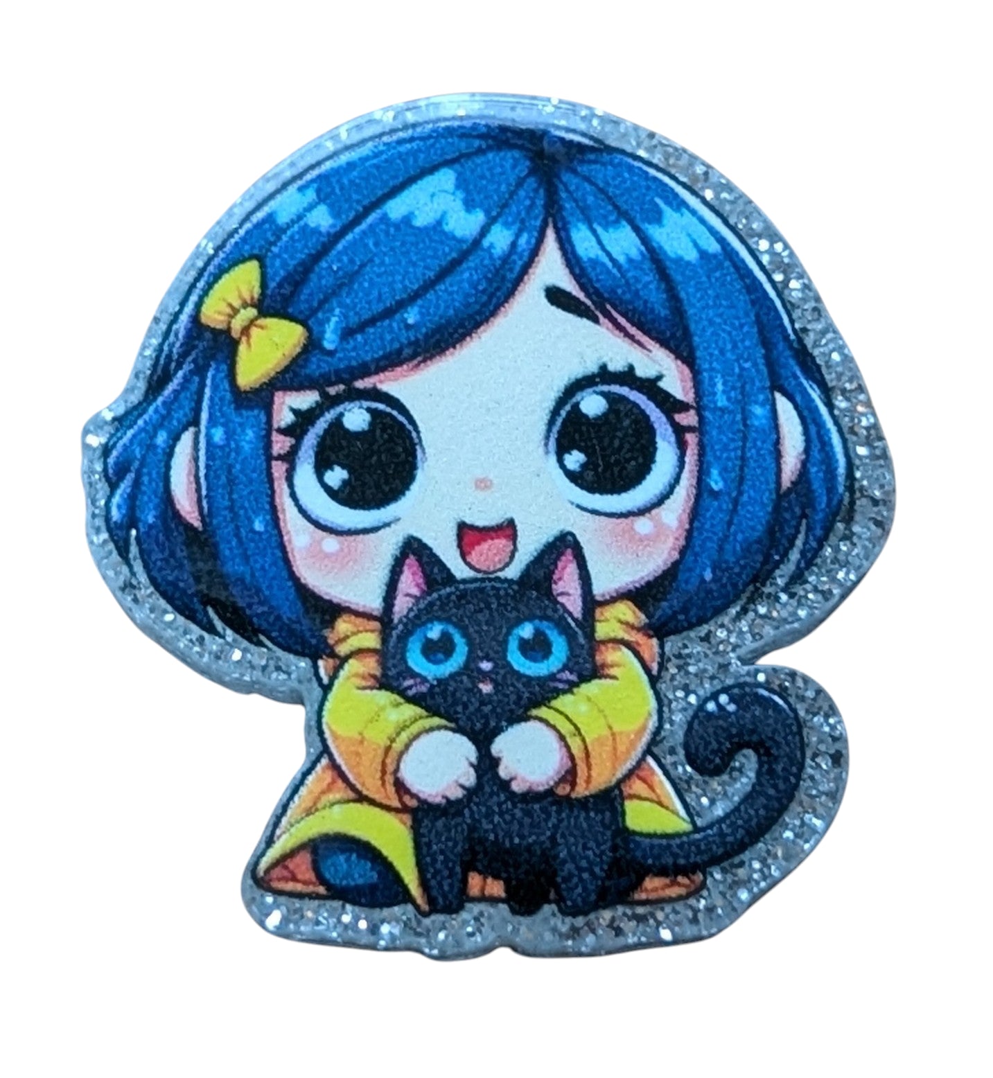 Acrylic Coraline with black cat