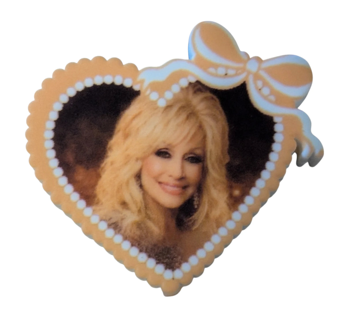 Dolly Parton Heart with Ribbons