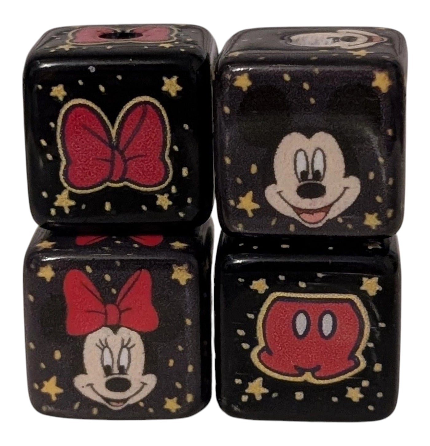 4 sided Character Bead - Stich, Sponge Bob, Mickey Mouse
