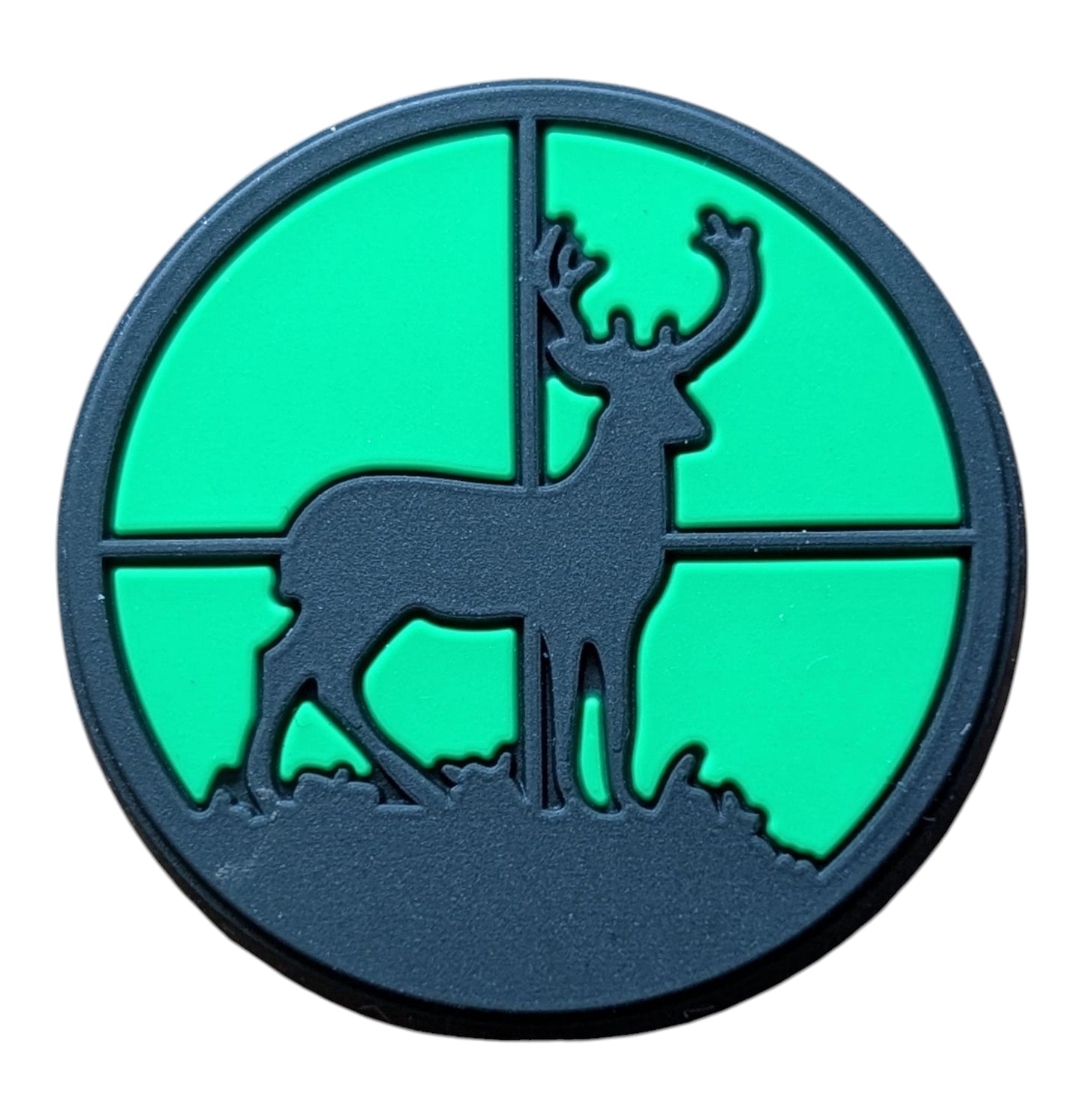 Deer in Scope - Orange and Green
