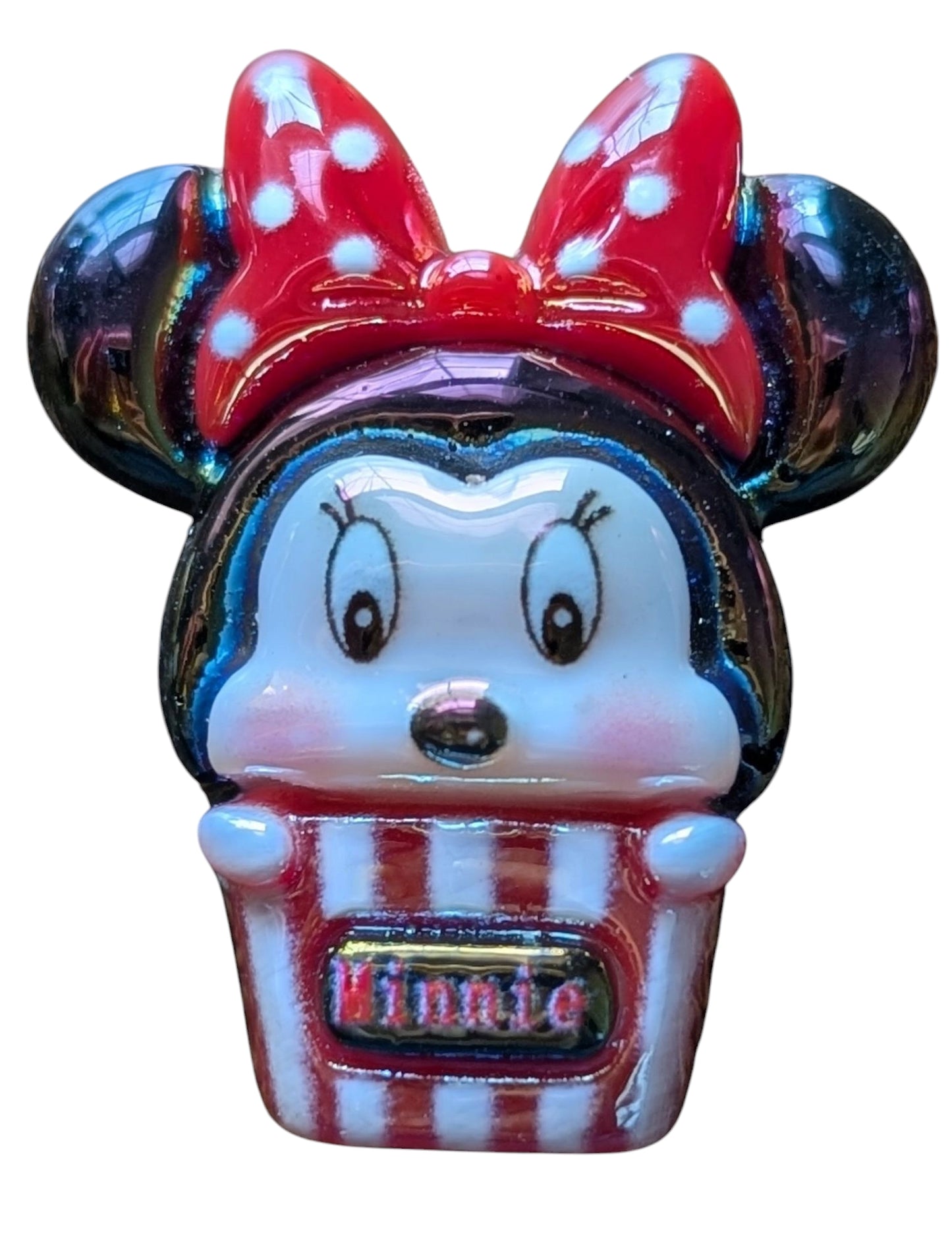 UV Coating Cute Disney Cartoons Acrylic Beads, Around 26*25MM