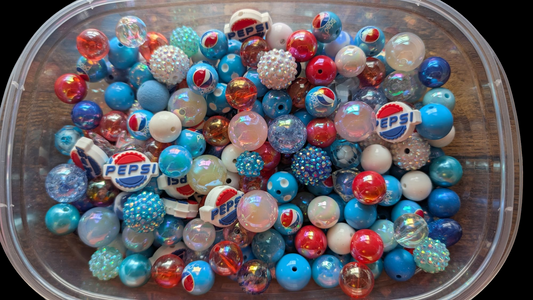 Pepsi Acrylic Bead Mix