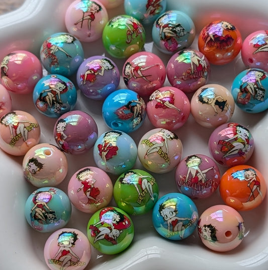 Betty Boop Acrylic Beads