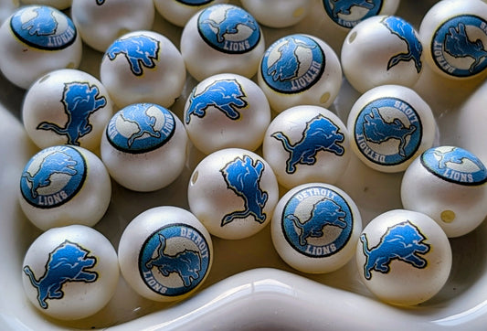 Detroit Lions, UV Coating, 16 mm