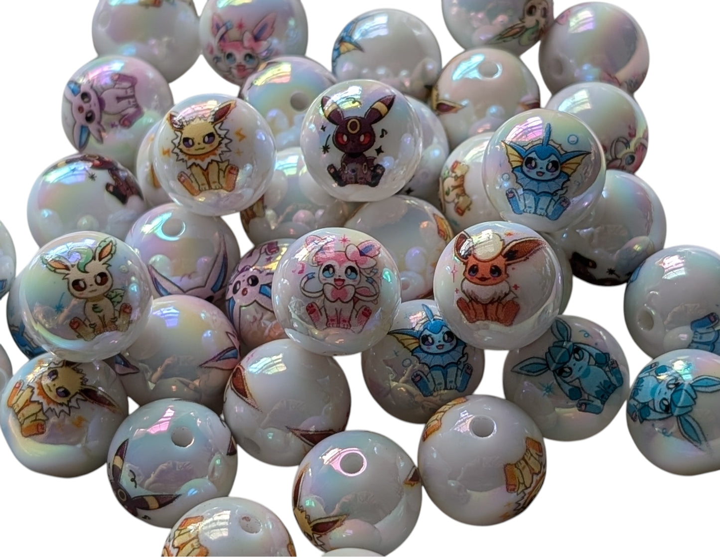 Pokemon Character Acrylic Beads