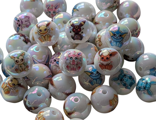 Pokemon Character Acrylic Beads