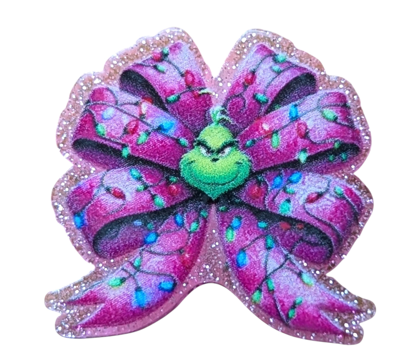 Acrylic Grinch in Bow
