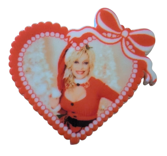 Dolly Parton Heart with Ribbons