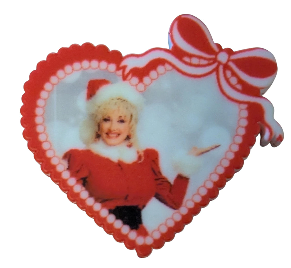 Dolly Parton Heart with Ribbons