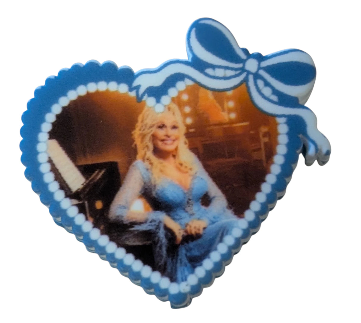 Dolly Parton Heart with Ribbons