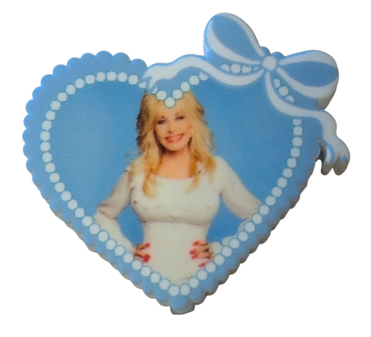 Dolly Parton Heart with Ribbons