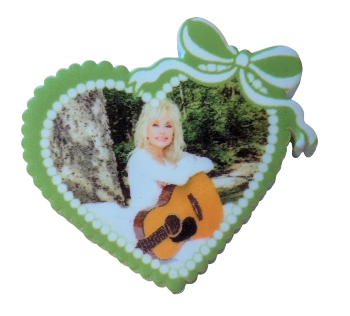 Dolly Parton Heart with Ribbons