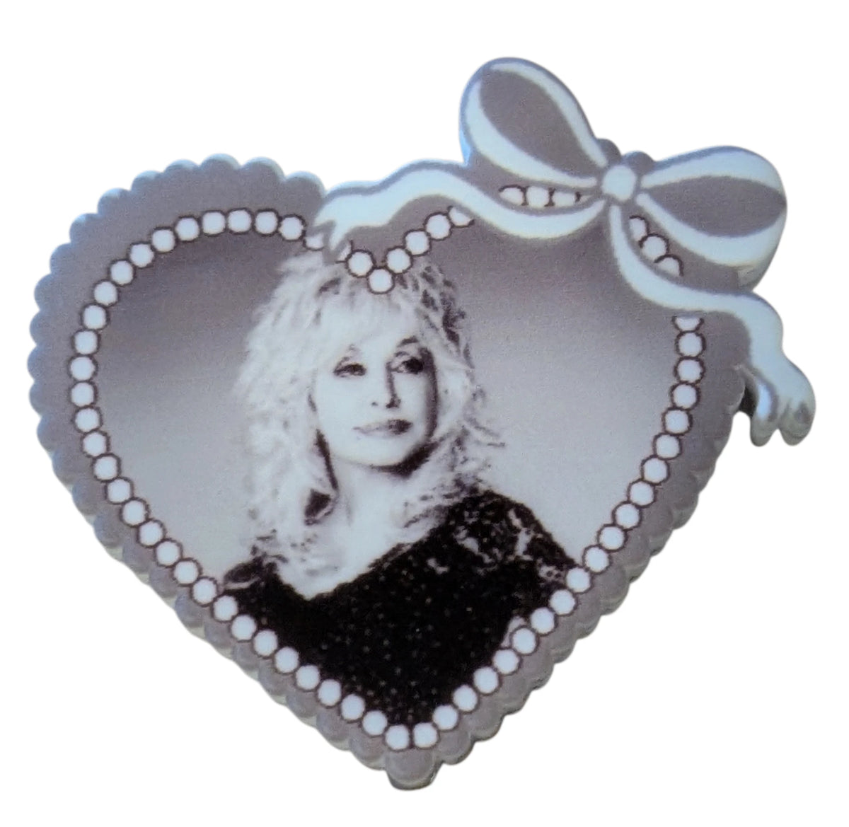 Dolly Parton Heart with Ribbons
