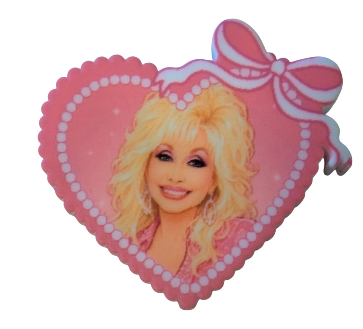 Dolly Parton Heart with Ribbons