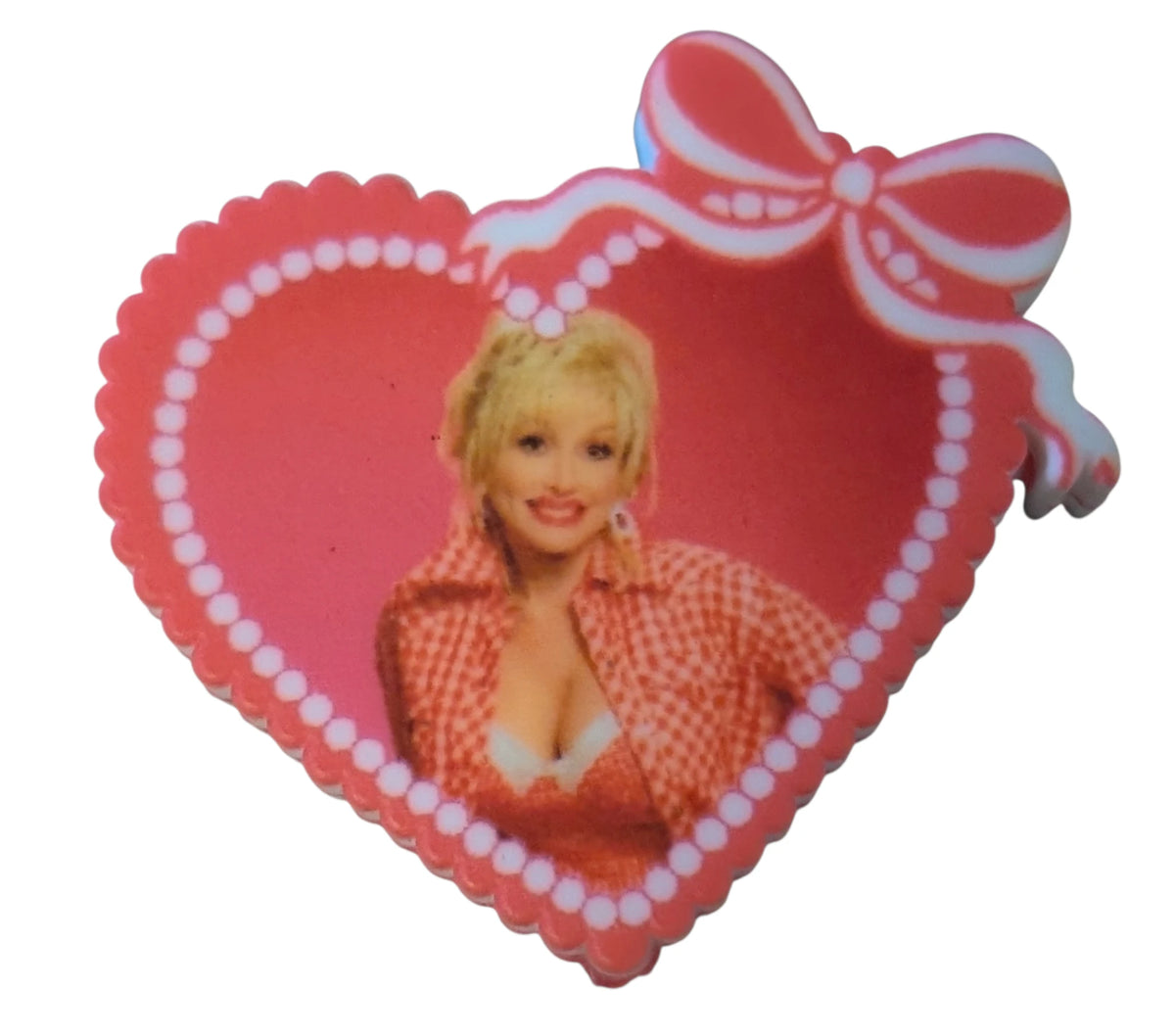 Dolly Parton Heart with Ribbons