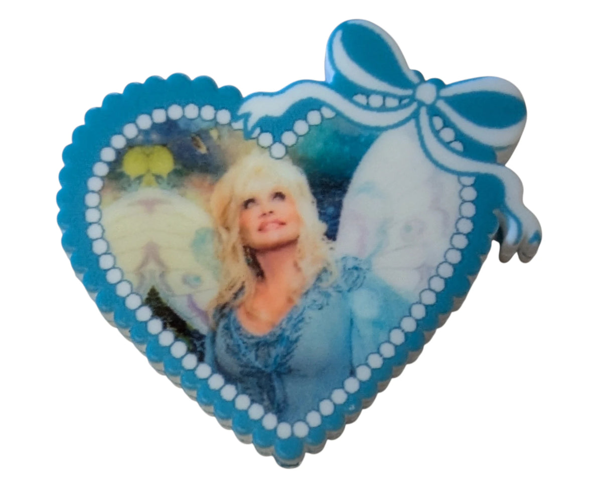 Dolly Parton Heart with Ribbons