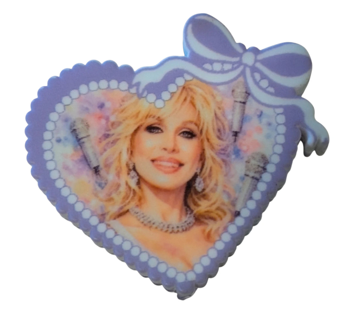 Dolly Parton Heart with Ribbons