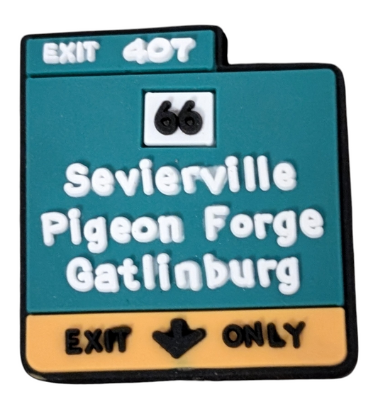 Sevierville/Pigeon Forge/Gatlinburg Exit Road Sign