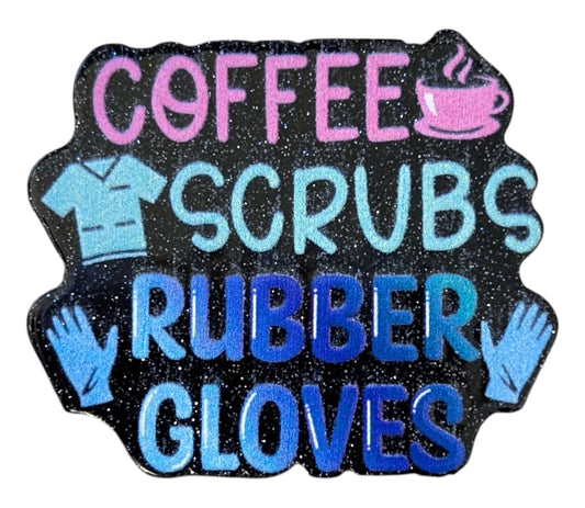 Coffee Scrubs Rubber Gloves