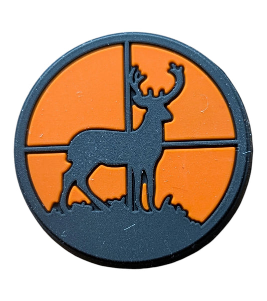 Deer in Scope - Orange and Green