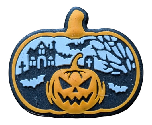Pumpkin Carved Inside a Pumpkin with Haunted House