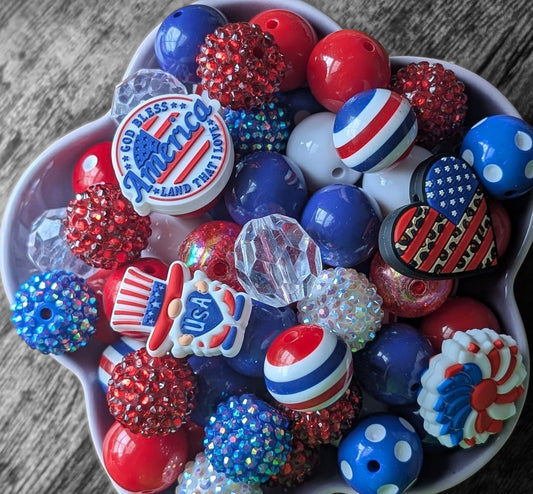 4th of July Bead Mix