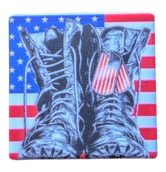 Boots and Flag
