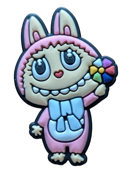 Labubu Girl with Pinwheel