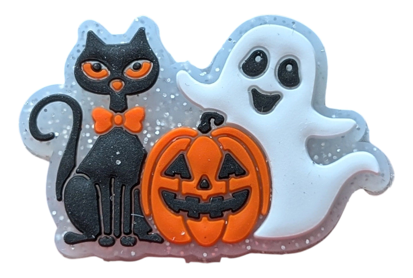 Black Cat and Ghost w/ Pumpkin